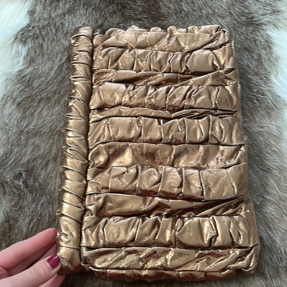 Vintage TIANA natural leather purse gold - Picture 3 of 6